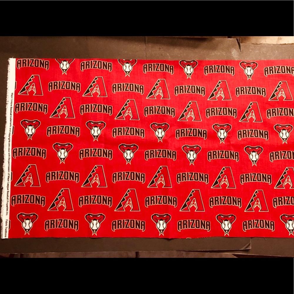 AZ Diamondbacks Cotton Fabric & Black Elastic 😷😷 - Picture 2 of 7